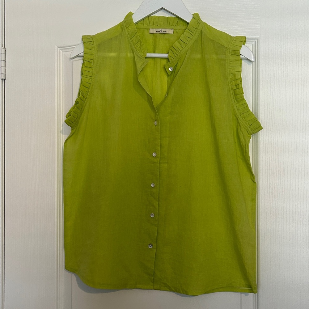 Circle Of Trust - Cristel Blouse Blouses Lime - M - Picture 5 of 7